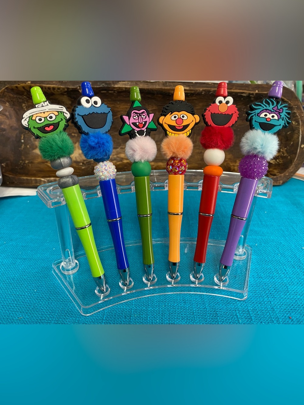 Colorful Sesame Street Character Pens - Assorted Colors